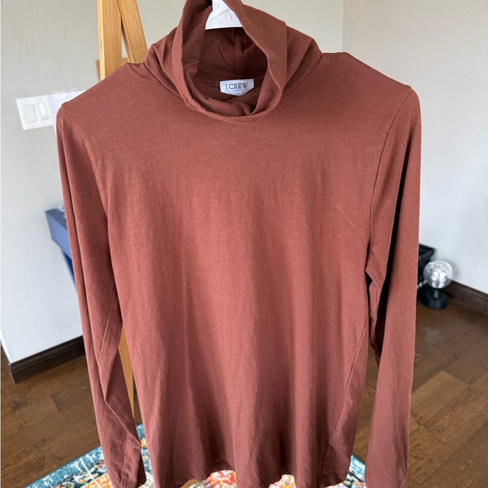 J. Crew Women's Turtleneck in Rich Brown